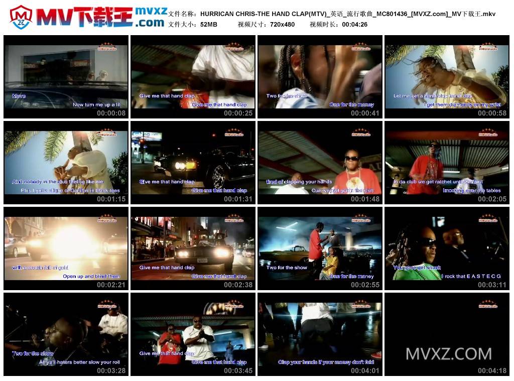 HURRICAN CHRIS-THE HAND CLAP(MTV)_英语_流行歌曲_MC801436